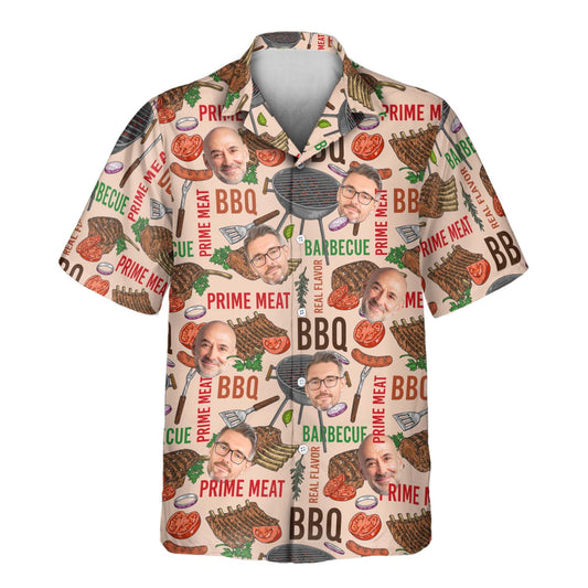 Barbecue Time | Aloha Custom Hawaiian Shirts with Faces or Logos