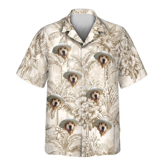Beige Island Breeze | Aloha Custom Hawaiian Shirts with Faces or Logos