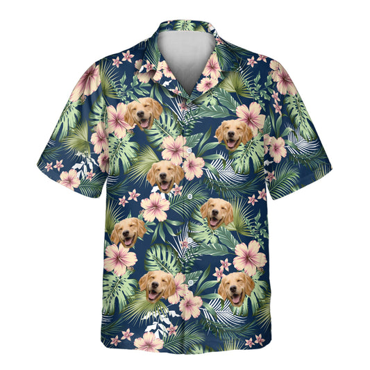 Botanical Tropical Florals | Aloha Custom Hawaiian Shirts with Faces or Logos