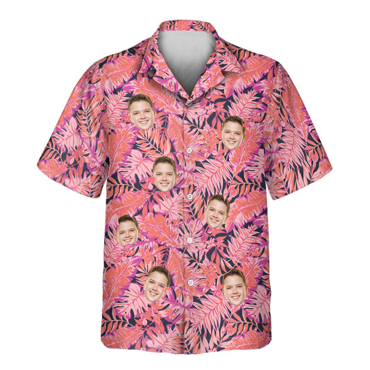 Bright Colorful Tropical Florals | Aloha Custom Hawaiian Shirts with Faces or Logos