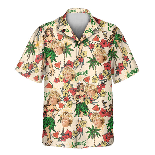 Island Party Vibes | Aloha Custom Hawaiian Shirts with Faces or Logos