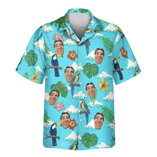 Jungle Bird Paradise | Aloha Custom Hawaiian Shirts with Faces or Logos