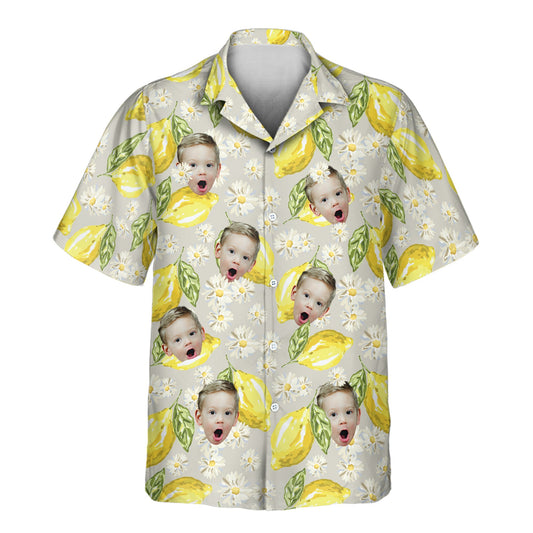 Lemon Grove Vibes | Aloha Custom Hawaiian Shirts with Faces or Logos