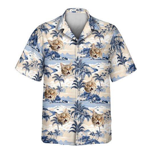 Nostalgic Tropical Paradise | Aloha Custom Hawaiian Shirts with Faces or Logos