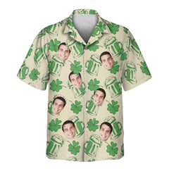 Shamrock Celebration Face Hawaiian Shirt