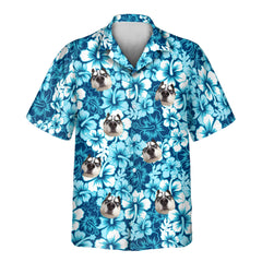 Surf Floral Hibiscus | Aloha Custom Hawaiian Shirts with Faces or Logos