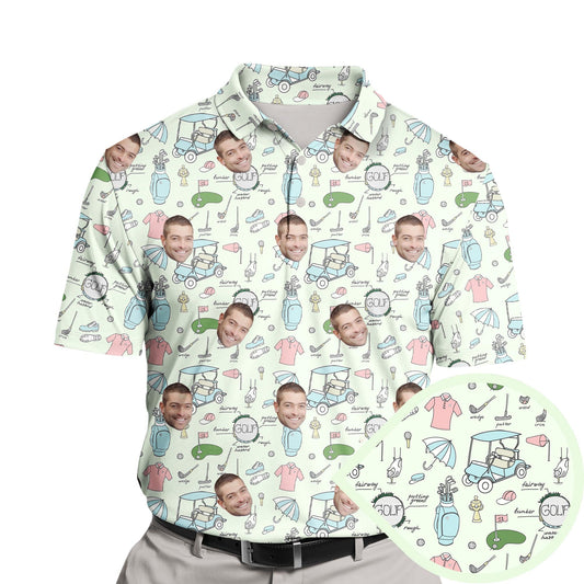Swing Essentials | Funny Golf Shirts with Faces or Logos
