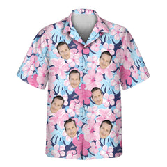 Tropical Floral Escape | Aloha Custom Hawaiian Shirts with Faces or Logos