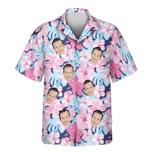 Tropical Floral Escape | Aloha Custom Hawaiian Shirts with Faces or Logos