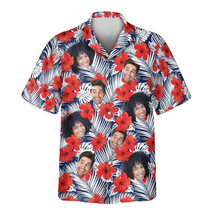 Short Sleeves Custom Chopper Border Aloha Shirt main image 0