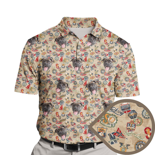 Vintage Nautical Sailing Badges | Funny Golf Shirts with Faces or Logos