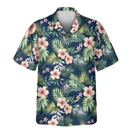 Botanical Tropical Florals | Aloha Custom Hawaiian Shirts with Faces or Logos