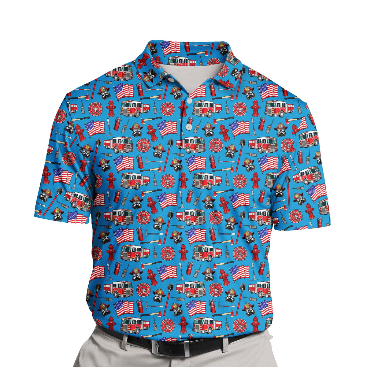 funny dress shirts Custom Hawaiian Shirt - Face Photo or Logo - Firehouse Golf Design - Multicolor featuring spirited fire trucks Size:8 (Buy Now) DARING DIVA Floral Lace Hope - Sister Picks