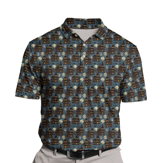Halloween Night | Funny Golf Shirts with Faces or Logos
