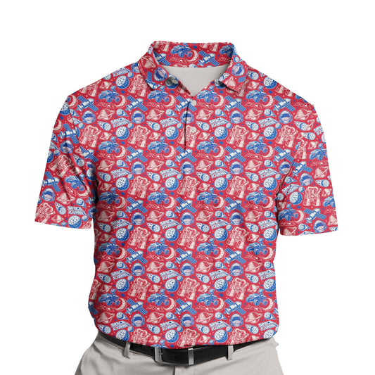 Space Journey | Funny Golf Shirts with Faces or Logos