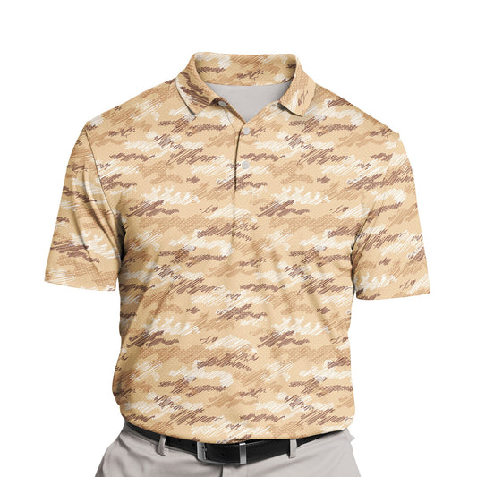 Tan Camo Crew | Funny Golf Shirts with Faces or Logos