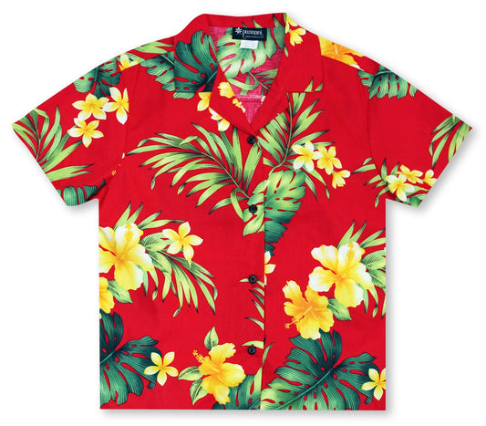 Ladies Hibiscus Passion Hawaiian Shirt