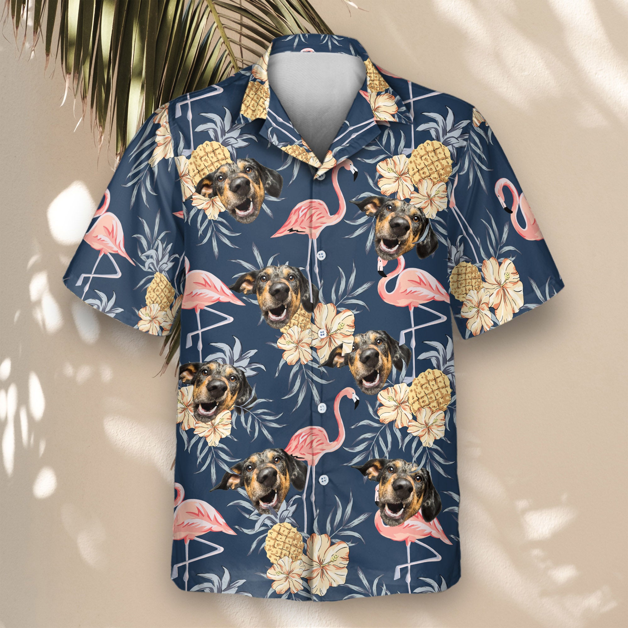Alvish Boys' Flamingo Hawaiian Shirt - Short Sleeve Button Down Summer Beach Aloha Party Top