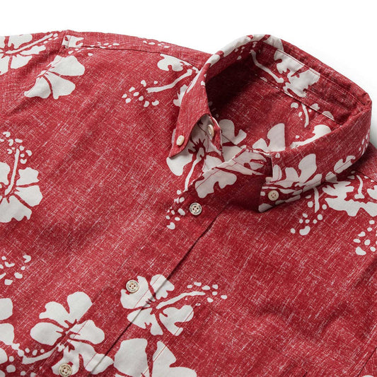 50th State Flower - Red Hawaiian Shirt
