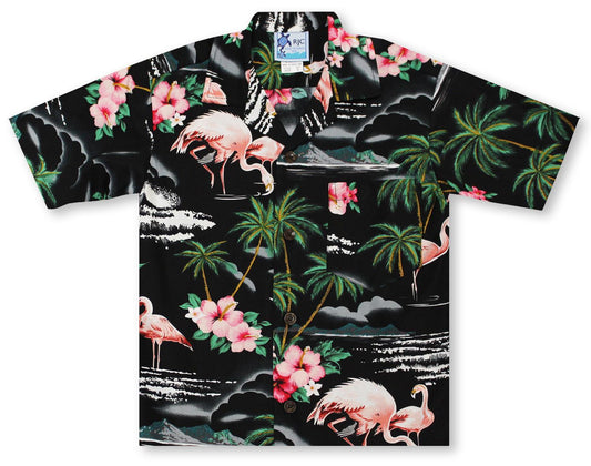 Boys Flamingos Hawaiian Shirt