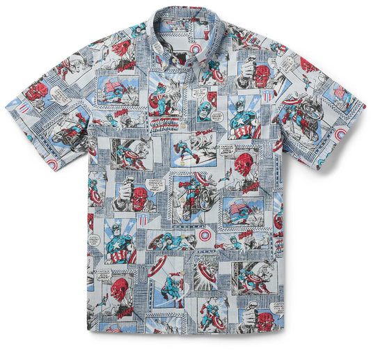 Arctic Ice Marvel Captain America Hawaiian Shirt