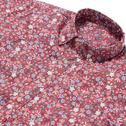 Earth Red Retro Mini Hawaiian Shirt