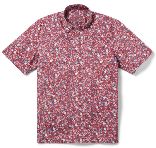 Earth Red Retro Mini Hawaiian Shirt