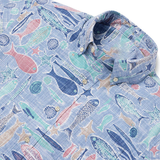 Ebb Tide - Infinity Blue Hawaiian Shirt