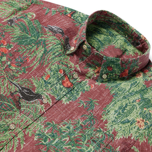 Endangered Species: Pacific Island Birds Apple Butter Hawaiian Shirt