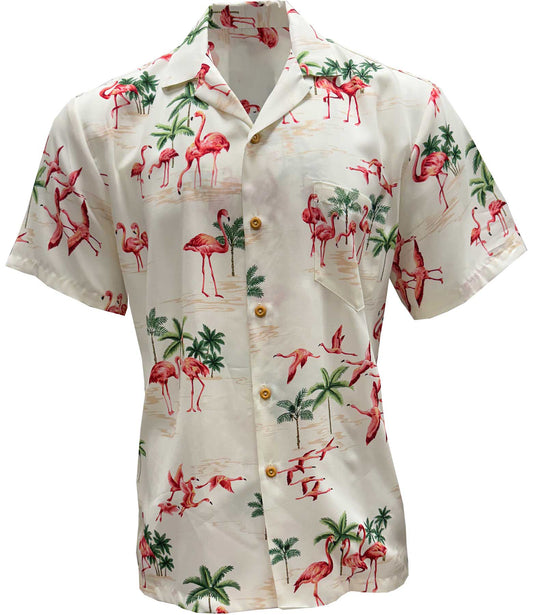 Fine Flamingos Sand Hawaiian Shirt