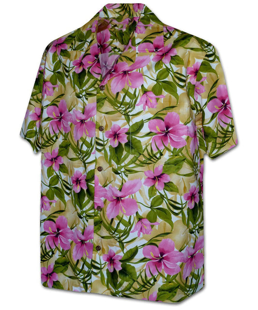 Garden Hibiscus Pink Hawaiian Shirt