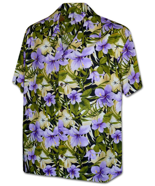 Garden Hibiscus Purple Hawaiian Shirt