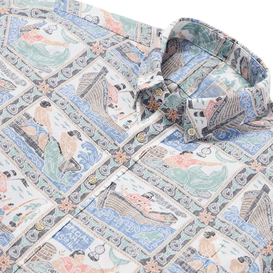 Grey Sashimi Maru Hawaiian Shirt