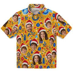 Retro Mustard Yellow Sunburst Frames Custom Hawaiian Shirt