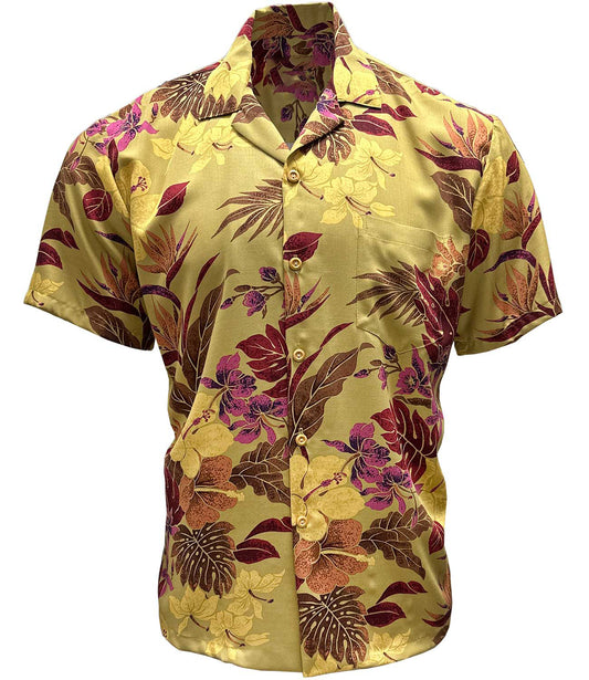 Hilo Gold Hawaiian Shirt