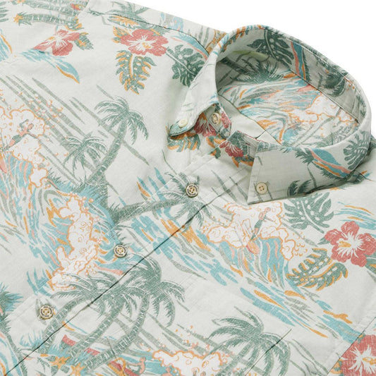 Kaimana Beach Smoke Hawaiian Shirt