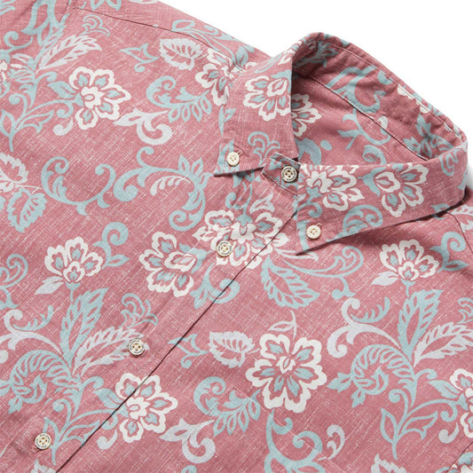 Mele Pareau Faded Ginger Hawaiian Shirt