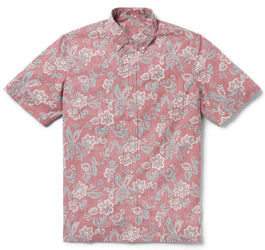 Mele Pareau Faded Ginger Hawaiian Shirt