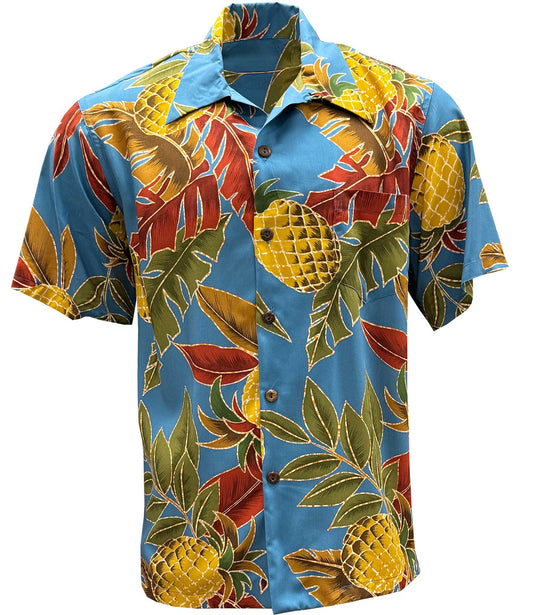 Morning Retro Pineapple Hawaiian Shirt