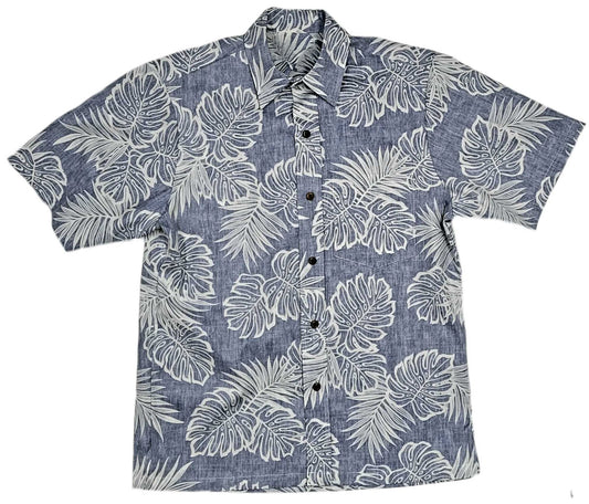 Navy Reverse Kauai Hawaiian Shirt