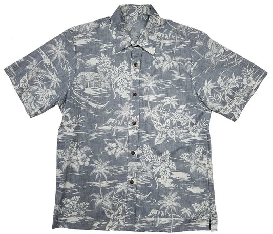 Navy Reverse Love Shack Hawaiian Shirt