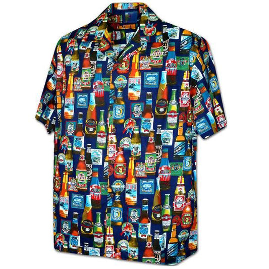 Navy This Beer Is For You Hawaiian Shirt