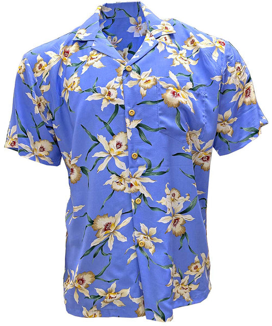 Periwinkle Star Orchid Hawaiian Shirt