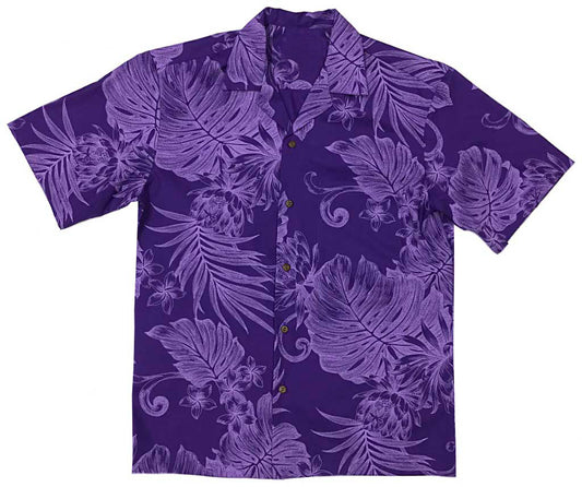 Purple Monstera Ceres Hawaiian Shirt