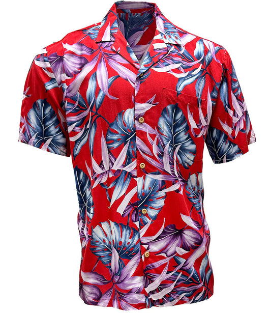 Red Rainforest Hawaiian Shirt