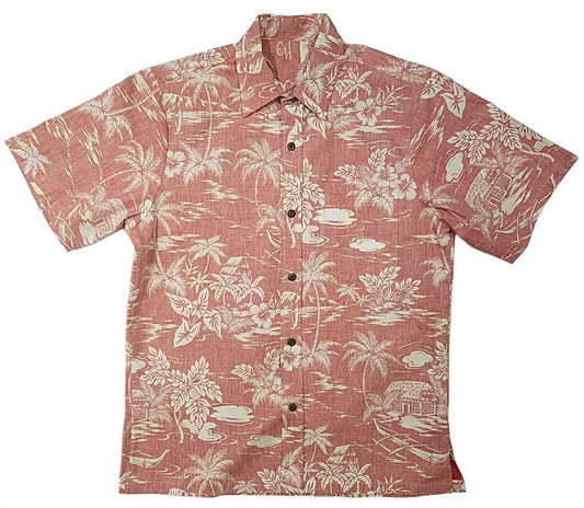 Red Reverse Love Shack Hawaiian Shirt