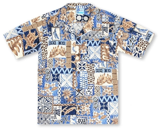 Boys Pacific Waters Hawaiian Shirt