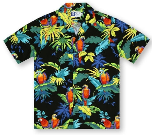 Boys Tropical Birds Hawaiian Shirt