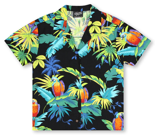 Ladies Tropical Birds Hawaiian Shirt