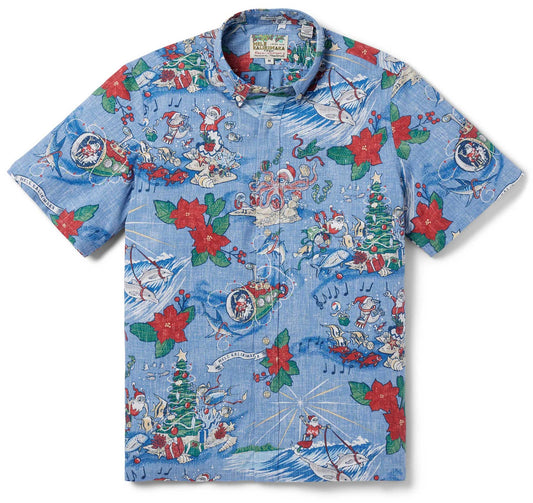 Hawaiian Christmas 2024 Blue Hawaiian Shirt